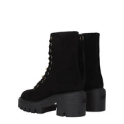 Stuart Weitzman Black Leather Ankle Boots