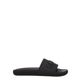 Lanvin Black Cotton Slippers