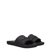 Lanvin Black Cotton Slippers