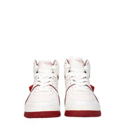 Valentino Garavani White Leather High Top Sneakers