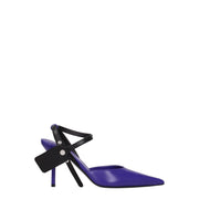 Off-White Purple Leather High Heel Pumps