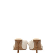Jacquemus Beige Fabric Stiletto Heel Sandals