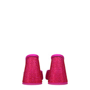 The Attico Pink Satin Platform Sandals