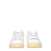 Jil Sander White Leather Low Top Sneakers