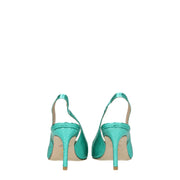 Stuart Weitzman Green Leather High Heel Pumps