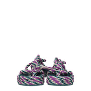 Isabel Marant Multicolor Fabric Flat Sandals