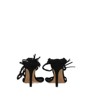 Isabel Marant Black Leather Stiletto Heel Sandals