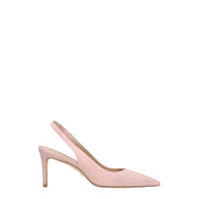 Stuart Weitzman Pink Leather Mid Heel Pumps