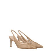 Stuart Weitzman Beige Leather High Heel Pumps