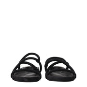 Isabel Marant Black Leather Flat Sandals