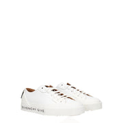 Givenchy White Leather Low Top Sneakers