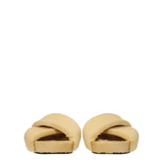 Jil Sander Beige Horsehair Slippers