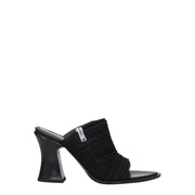 Premiata Black Fabric Platform Sandals