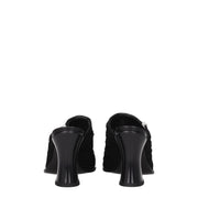 Premiata Black Fabric Platform Sandals