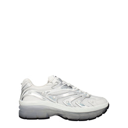 Valentino Garavani White Fabric Athletic Sneakers