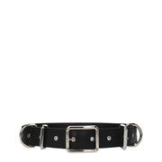 Moschino Black Leather Belt