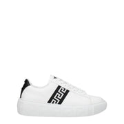 Versace White Leather Low Top Sneakers