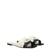 Valentino Garavani Black Leather Slippers