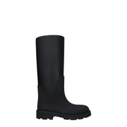 Burberry Black Cotton Rain Boots