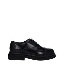 Dolce & Gabbana Black Leather Oxfords And Derbies