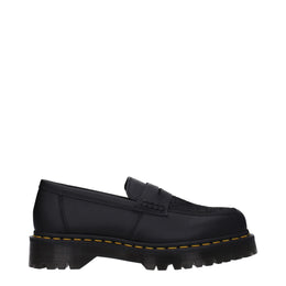 Dr. Martens Black Leather Slip-On Loafers