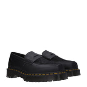 Dr. Martens Black Leather Slip-On Loafers