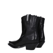 Premiata Black Leather Ankle Boots
