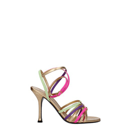 Valentino Garavani Multicolor Leather Stiletto Heel Sandals