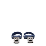 Givenchy Blue Fabric Sandals