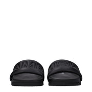 Ambush Black Leather Slippers