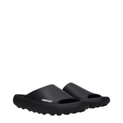Ambush Black Cotton Slippers