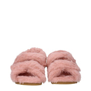 Max Mara Pink Fur Sandals