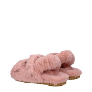 Max Mara Pink Fur Sandals