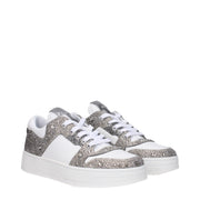 Jimmy Choo White Leather Chunky Sneakers