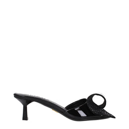Prada Black Leather Sandals