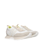 Moncler Beige Fabric Low Top Sneakers