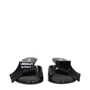 Prada Black Leather Sandals