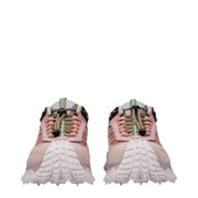 Moncler Pink Leather Athletic Sneakers