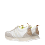 Moncler Beige Fabric Low Top Sneakers