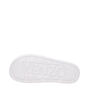 Kenzo White Cotton Slippers