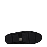 Dolce & Gabbana Black Leather Slip-On Loafers