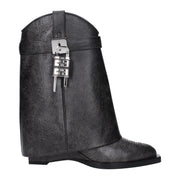 Givenchy Black Leather Ankle Boots