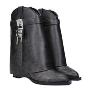 Givenchy Black Leather Ankle Boots