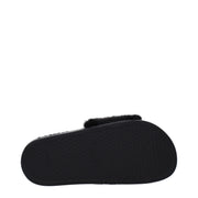 Givenchy Black Cotton Slippers