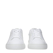 Versace White Leather Low Top Sneakers