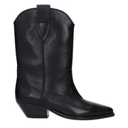 Isabel Marant Black Leather Ankle Boots