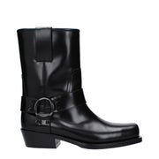 Valentino Garavani Black Leather Ankle Boots