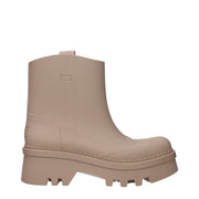 Chloé Pink Cotton Ankle Boots