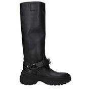 Burberry Black Leather Boots