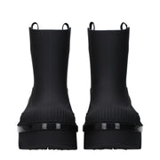 Chloé Black Cotton Ankle Boots